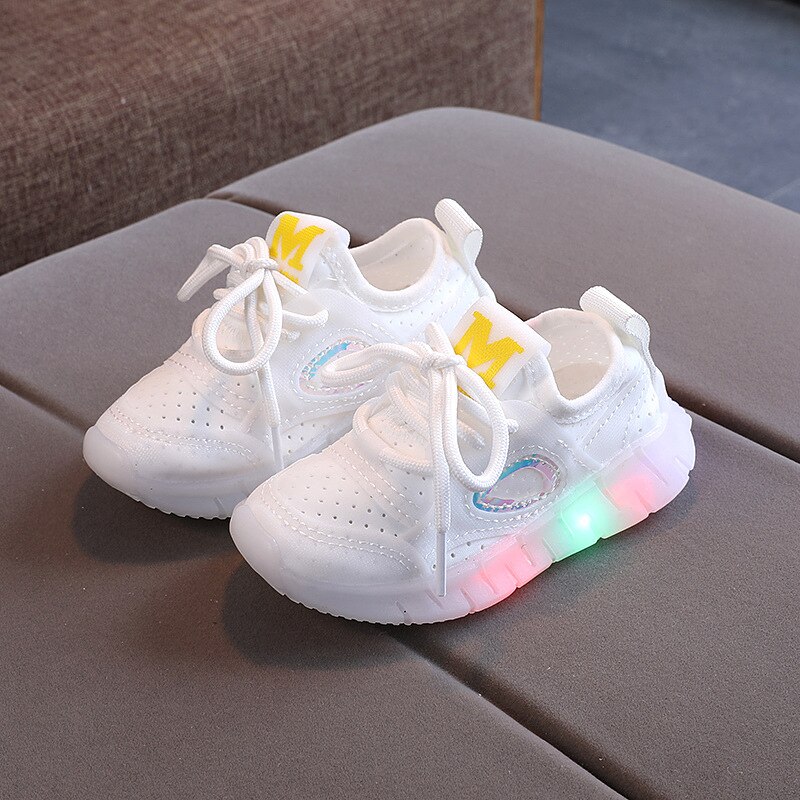 Size 21-30 Baby Led Light Up Girls Breathable Lightweight Boys Luminous ...